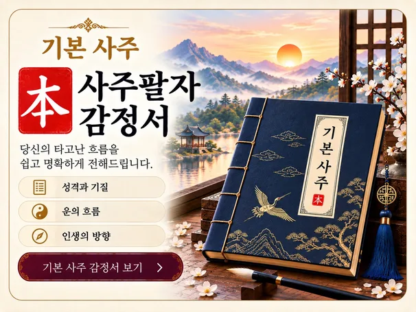 나를 읽는 기본 사주팔자 감정서 표지