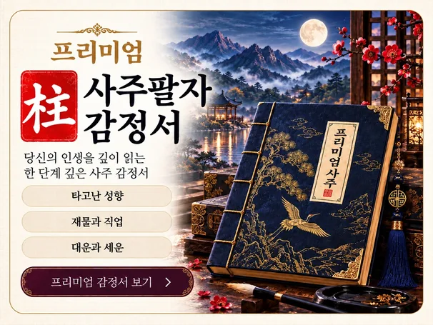 내 인생을 읽는 사주팔자 종합 감정서 정본 표지